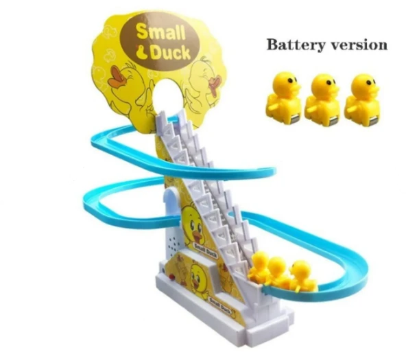 BabyDOOR Small Duck 3 Ördekli Pilli Merdiven Sesli Eğitici Oyuncak
