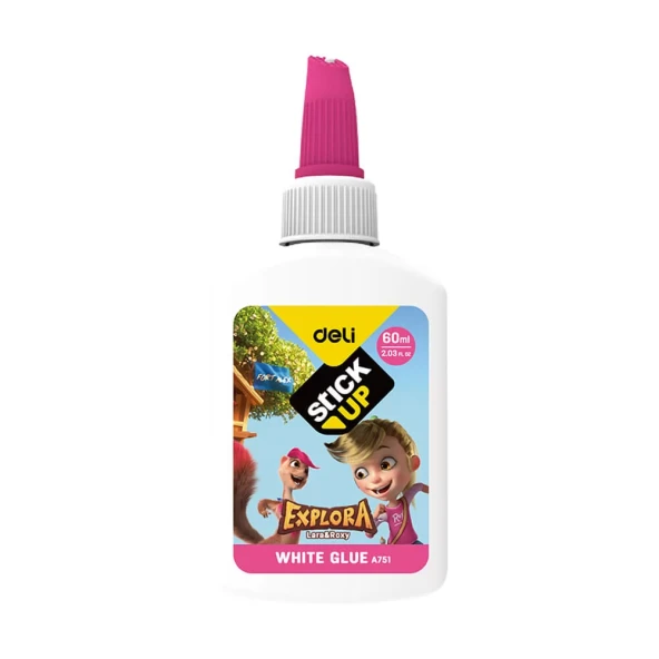 Deli Beyaz Tutkal Renkli Kapak 60 ml A75100 - 2