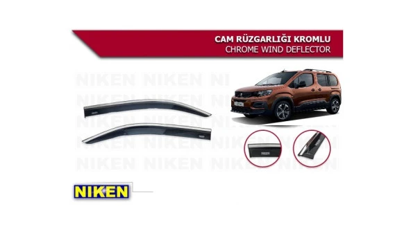 RİFTER ARACA ÖZEL NİKEN KROMLU İKİLİ 2 Lİ KROMLU CAM RÜZGARLIĞI 2019 2020 2021 2022 2023 2024 ürün görseli 1