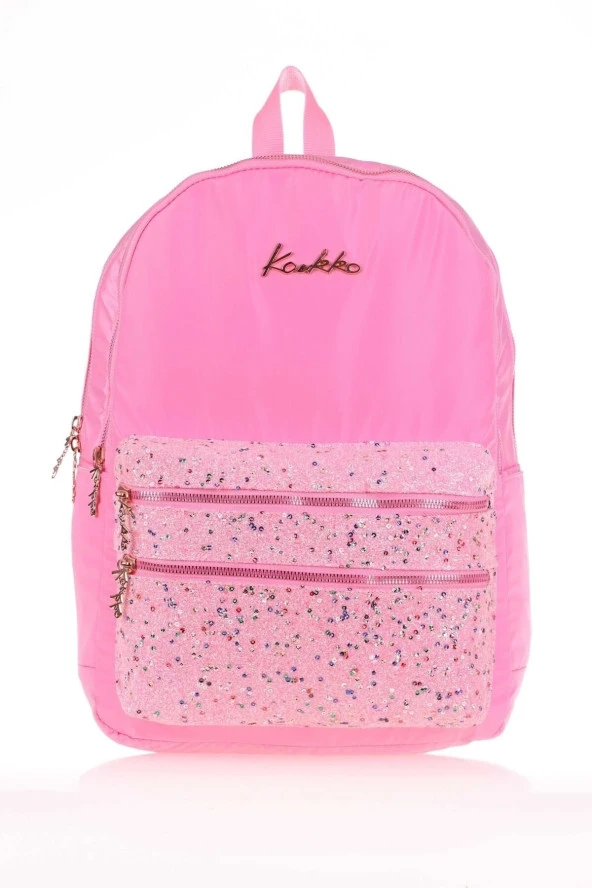 KAUKKO Magıc Dreams Sırt Çantası (taşlı Pullu-pembe)