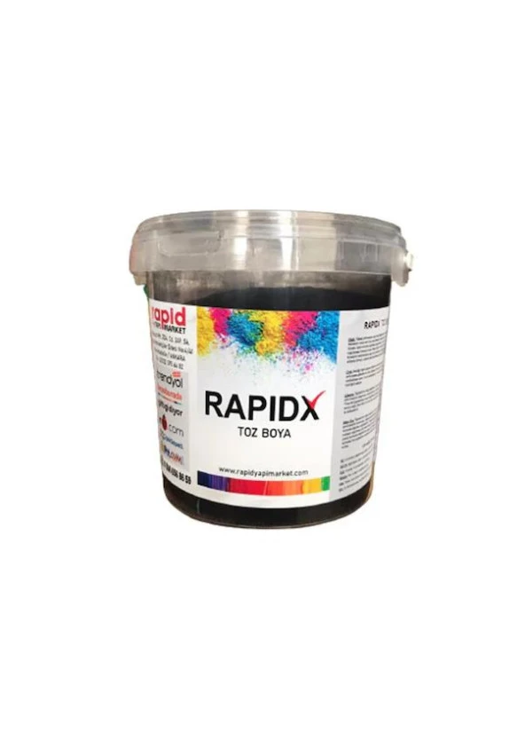 Rapidx Siyah Toz Boya 1 KG