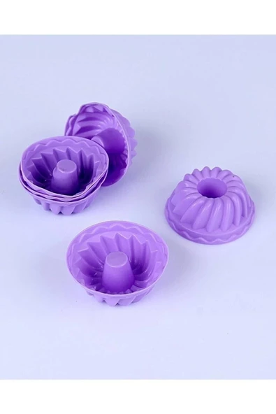 Renkli 6lı Slikon Kek Ve Muffin Kabı - 2