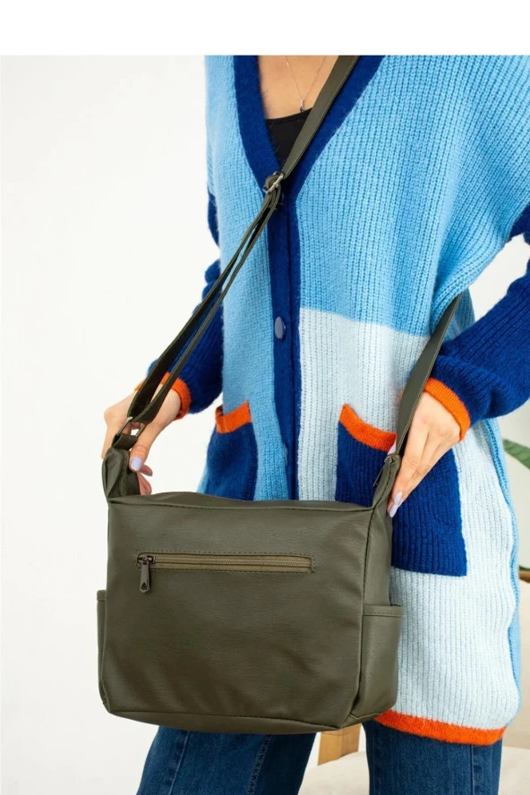 Yeni Sezon Bayan Çapraz Omuz Askılı Yıkama Deri - 2