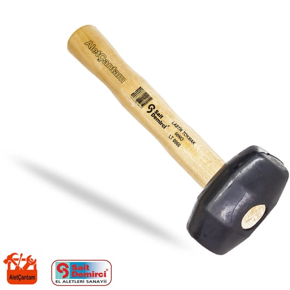 Sait Demirci Lastik Tokmak Ahşap Saplı 60 MM - 2
