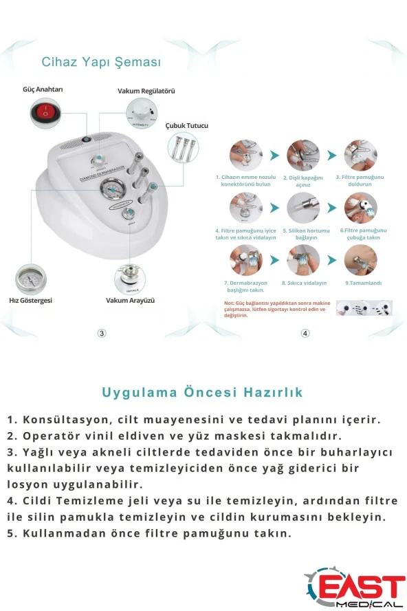 Çatlak Vakum Cihazı Cilt Bakım Dermabrazyon - 5