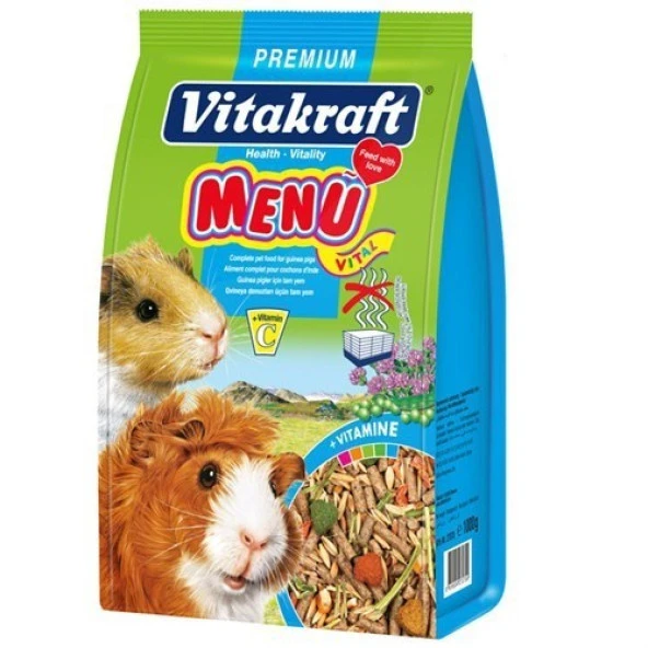 Vitakraft Menu Ginepig Yemi 1000 Gr x 5 adet