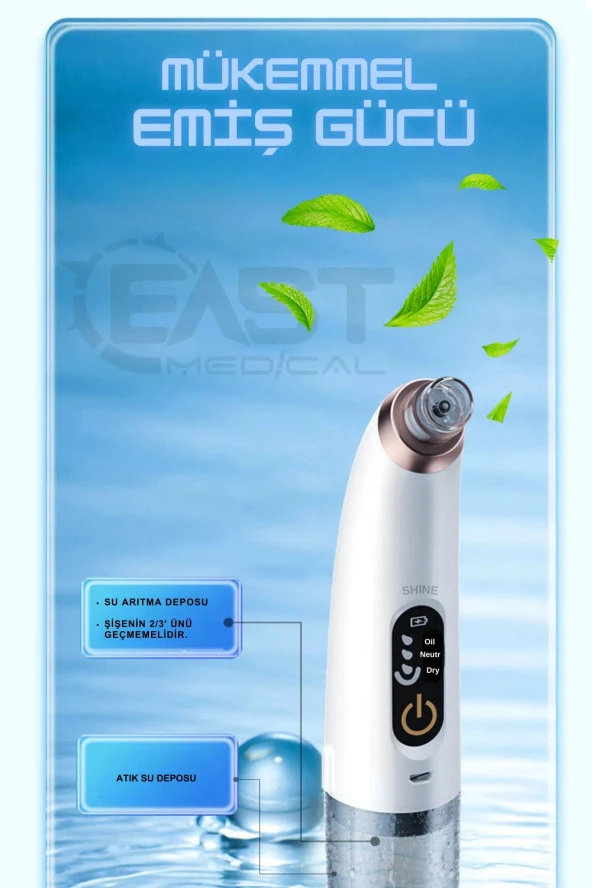 Vakumlu Siyah Nokta-Akne-Sivilce-Clean Yüz-Cilt Temizleme Bakım Cihazı-Aleti PROFESYONEL - 2