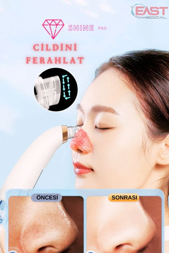 Vakumlu Siyah Nokta-Akne-Sivilce-Clean Yüz-Cilt Temizleme Bakım Cihazı-Aleti PROFESYONEL - 6