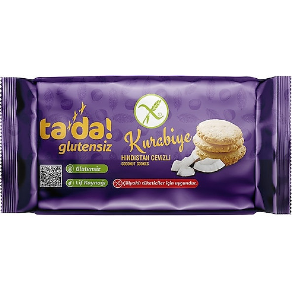 TADA GLUTENSİZ KURABİYE KAYISILI BADEMLİ 75