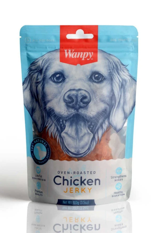 Wanpy Köpek Ödül Maması Oven Roasted Gerçek Tavuk Fileto 90 Gr x 3 adet