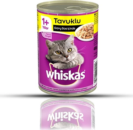 Whiskas Kedi Konservesi Tavuklu 400 Gr x 12 adet