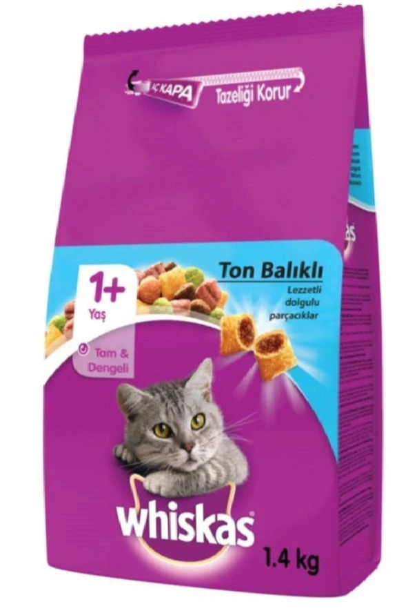 Whiskas Kedi Maması Ton Balıklı 1.4 Kg