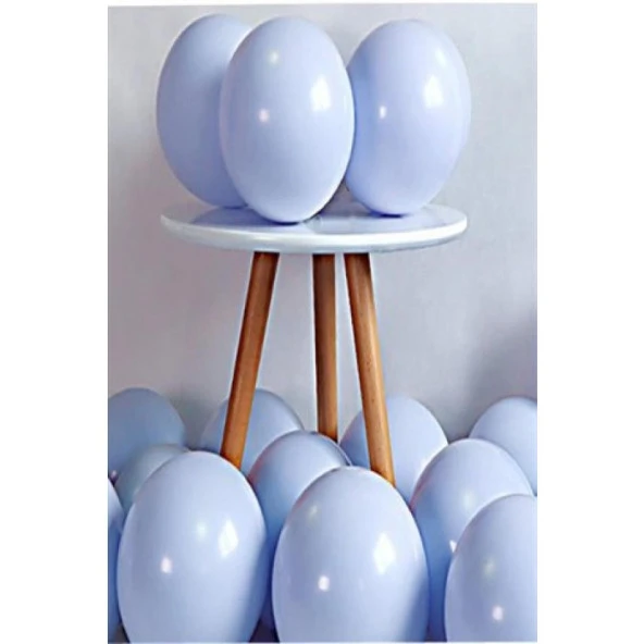 10 lu Mavi Makaron Balon 12 inç