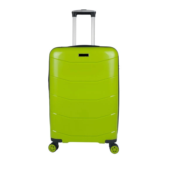 Bagacar Ultra Hafif Silikon 3lü Set Valiz Fıstık Yeşili+ETİKET HEDİYELİ! - 3