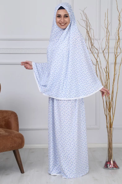 %100 Pamuk İkili Takım Kadın Namaz Elbisesi - 2