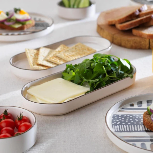 Schafer Sunny 4 Kişilik Kahvaltı Takımı 10 Parça-Gri - 4