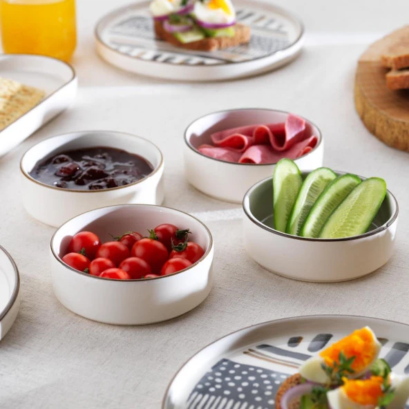 Schafer Sunny 4 Kişilik Kahvaltı Takımı 10 Parça-Gri - 6