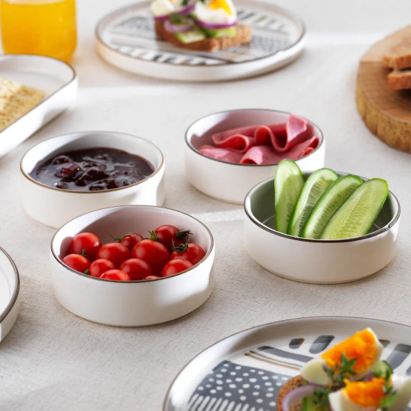 Schafer Sunny 4 Kişilik Kahvaltı Takımı 10 Parça-Gri - 8