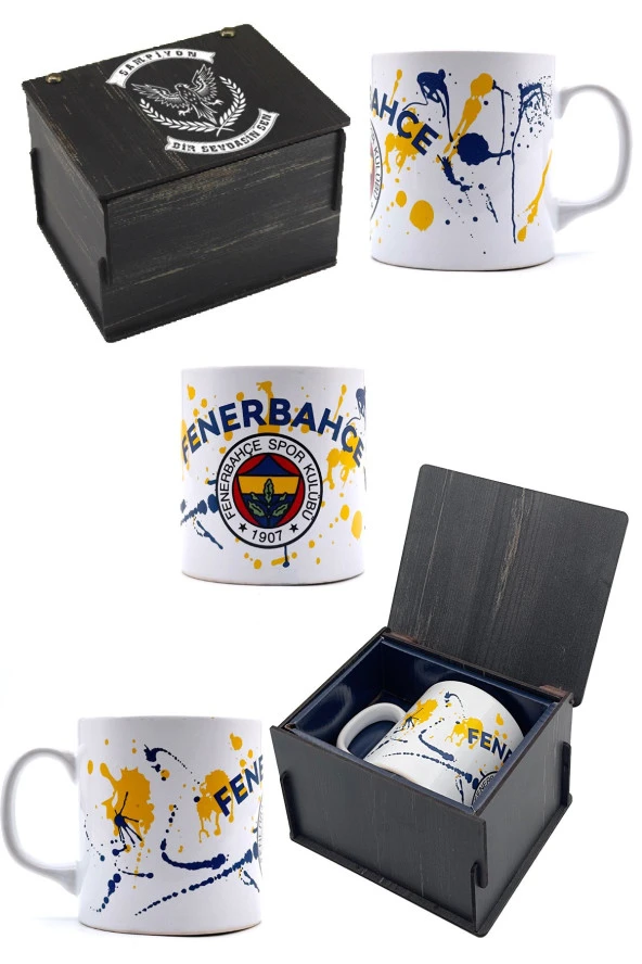 Fenerbahçe Kupa Orijinal Lisanslı, Özel Ahşap Kutulu