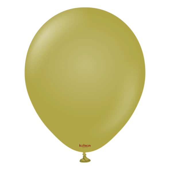 Retro Zeytin Pastel Balon 5 li