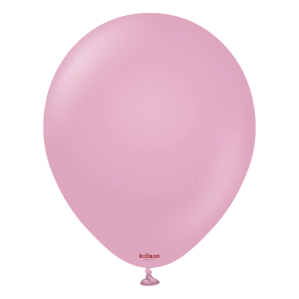 Retro Toz Pembe Pastel Balon 5 li