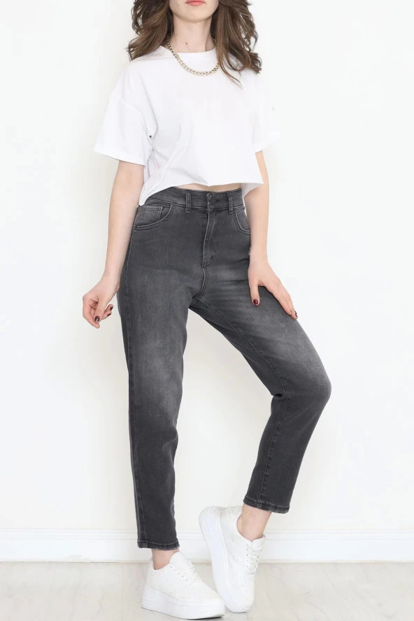 Boyfriend Kot Pantolon Füme3 - 4