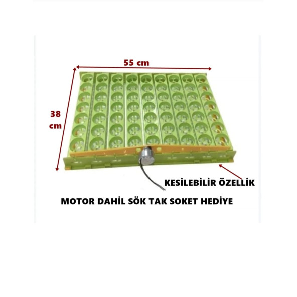 Otomatik Yumurta Çevirme Viyolü 63lü Kuluçka Makinası Viyolü motor dahil 220v kesilebilir viyol - 2