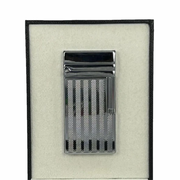 Dupont Tarz Yandan Çarklı Metal Çakmak Gümüş - Resim 6