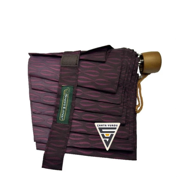 Snotline 08-L Süper Mini Manuel B1 Şemsiye Bordo - Resim 5