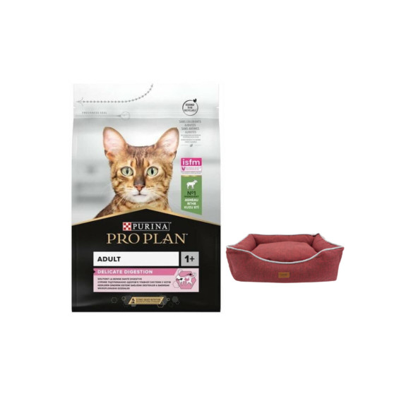 Pro Plan Delicate Kuzu Etli Yetişkin Kedi Maması 10 Kg + Lepus Premium Yatak