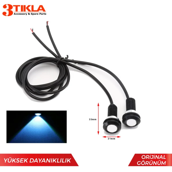 Mavi Kartal Göz, Eagle Eye Çok Amaçlı 21mm 2 Adet Led Aydınlatma - 2