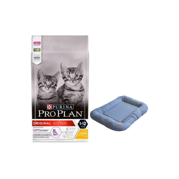 Pro Plan Kitten Tavuklu Yavru Kedi Maması 3 Kg + Lepus Air Cushion Yatak