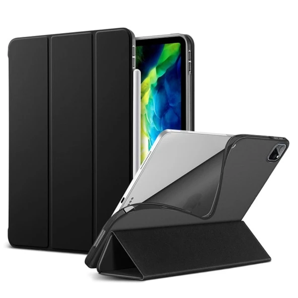 Apple iPad Pro 12.9 3. 4. 5. 6. Nesil Kılıf Arkası Silikon Smart Case 2018-2022