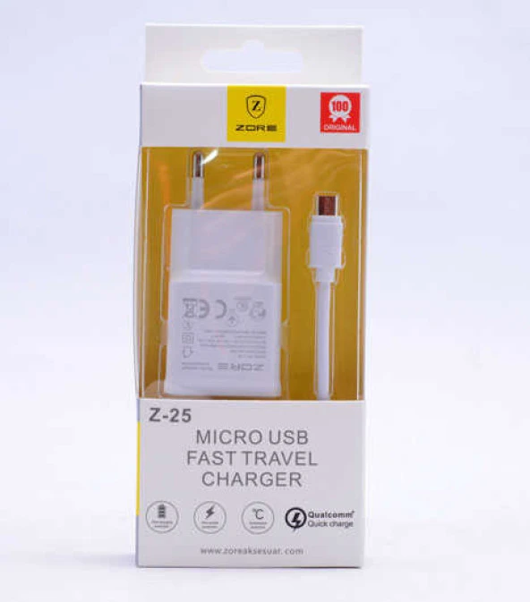 Zore Micro Fast Travel Charger Set Z-25