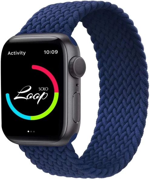 Apple Watch 10 42mm - 38/40/41mm Kordon Medium Örgü Solo Loop Kordon 32 147mm 2/3/4/5/6/se/7/8/9 - 12