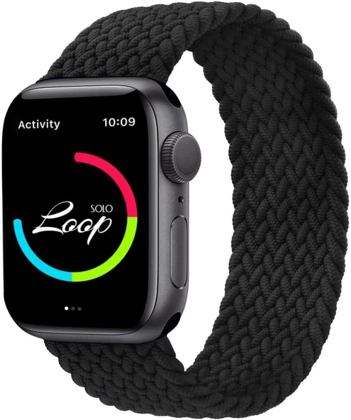 Apple Watch 44/45/46/49mm Kordon Large Örgü Solo Loop Kordon 32 160mm 2/3/4/5/6/se/7/8/9/10/11/ultra - 11