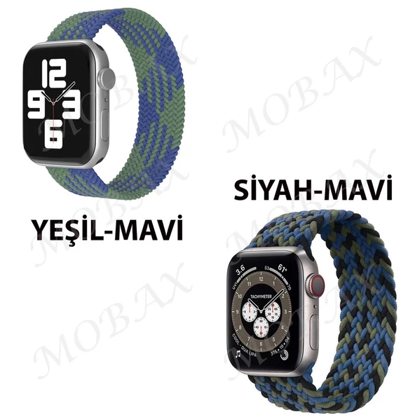 Apple Watch 44/45/46/49mm Kordon Large Örgü Solo Loop Kordon 32 160mm 2/3/4/5/6/se/7/8/9/10/11/ultra - 3