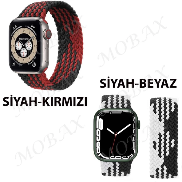 Apple Watch 44/45/46/49mm Kordon Large Örgü Solo Loop Kordon 32 160mm 2/3/4/5/6/se/7/8/9/10/11/ultra - 4