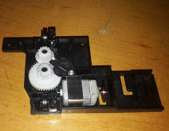 DC Motor Dişli Sistemi - 90º L Tipi - Açık - Resim 2