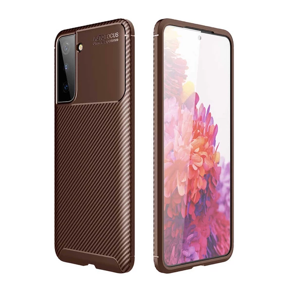 Samsung Galaxy S21 Plus Kılıf Karbon Silikon Case