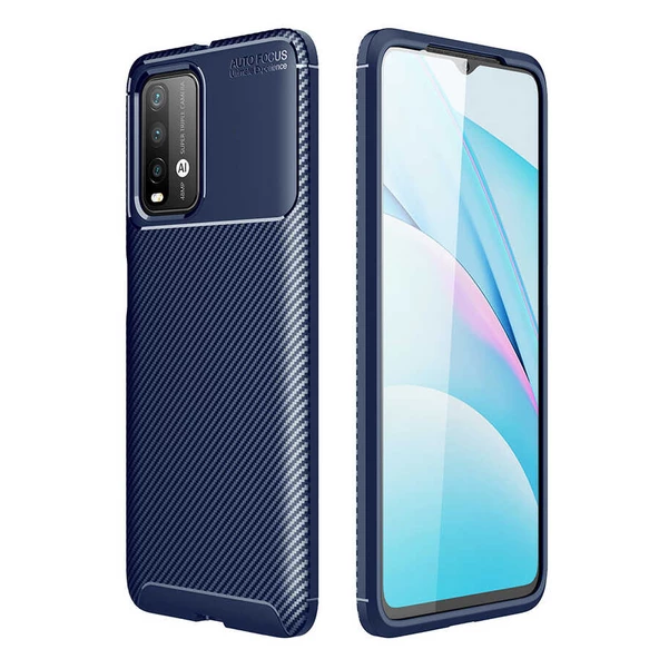 Xiaomi Poco M3 Kılıf Karbon Silikon Case