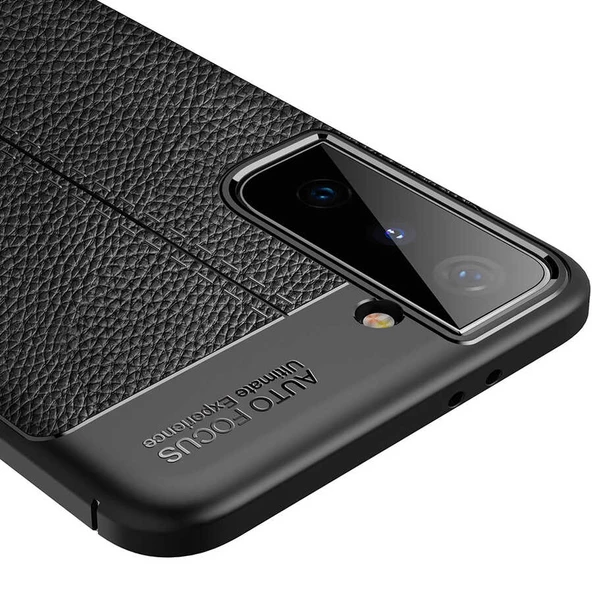 Samsung Galaxy S21 Kılıf Deri Tarzı Niss Silikon Case - 9