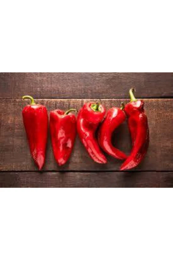 50 Adet Tohum Kırmızı Kapya Biber Tohumu Etli Pat Biber Kebaplık Biber Sürpriz Hediye Tohumlu - Resim 3