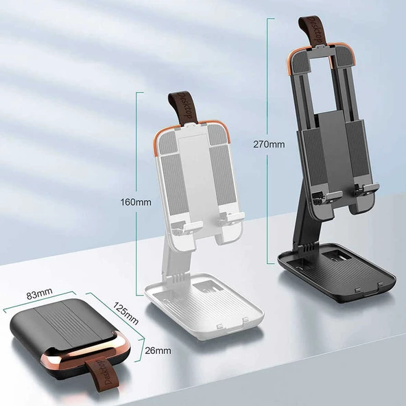 Tablet Telefon Tutucu Standı Teleskopik Masaüstü 13inç 095 - 3