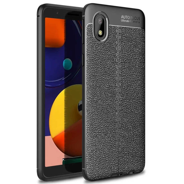 Samsung Galaxy A01 Core Kılıf Deri Tarzı Niss Silikon Case