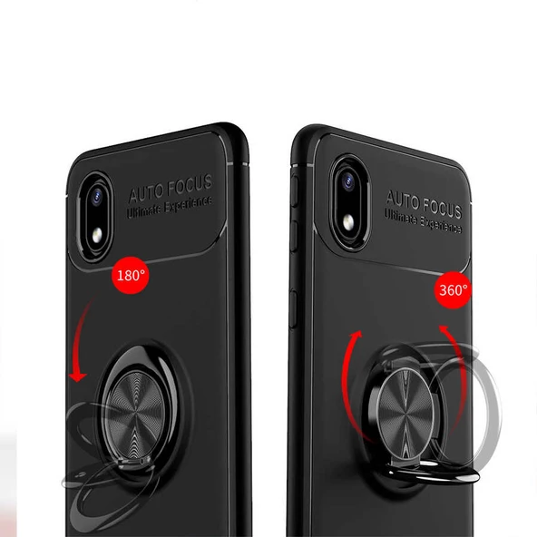 Samsung Galaxy A01 Core Kılıf Yüzüklü Magnetli Ravel Case - 3