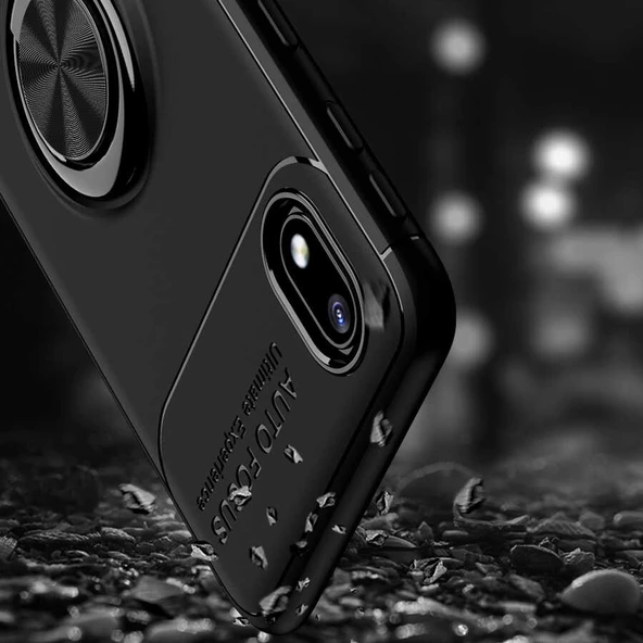Samsung Galaxy A01 Core Kılıf Yüzüklü Magnetli Ravel Case - 6