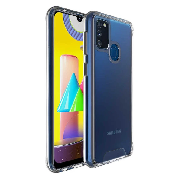 Samsung Galaxy M30S Kılıf Şeffaf Sararmaz Gard Silikon - 9