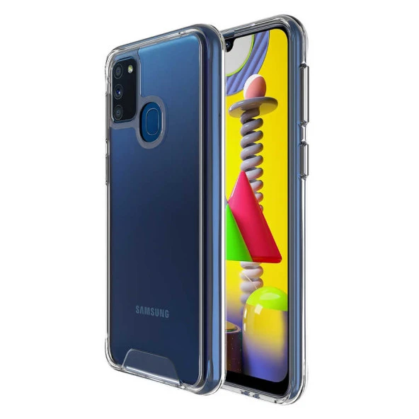 Samsung Galaxy M30S Kılıf Şeffaf Sararmaz Gard Silikon - 10