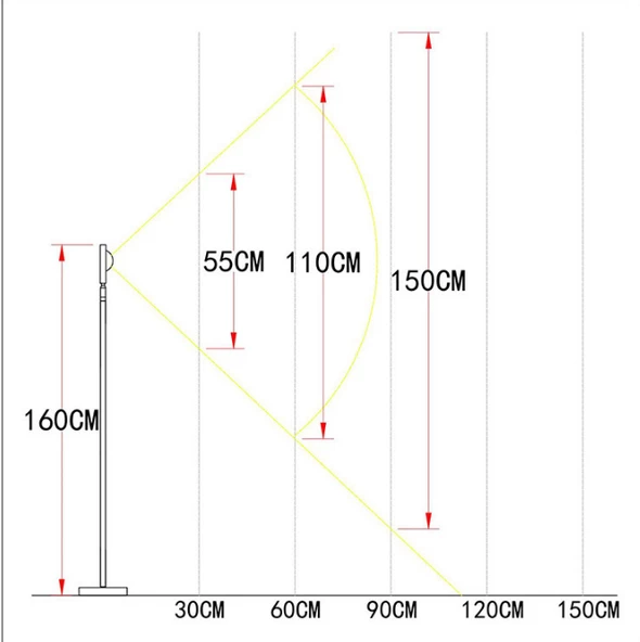 Dekoratif Ambiyans Ayaklı Işık Kaynağı Oval Işık Süzmesi K160H - 4